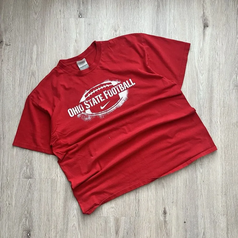 Vintage Y2K Nike Team Ohio State Buckeyes Football Short Sleeve T-Shirt Mens XL